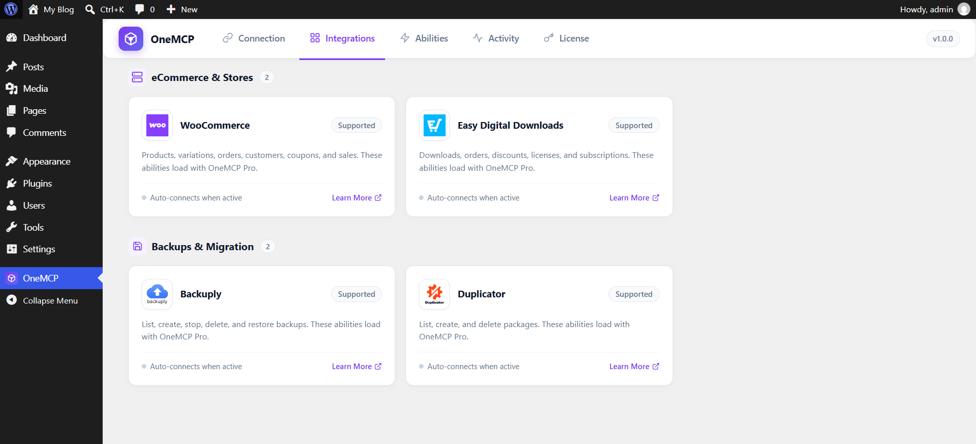 WooCommerce and Easy Digital Downloads Integrations in OneMCP